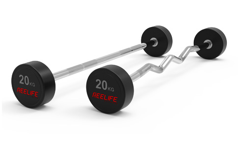 直 / 曲桿圓頭聚氨酯手杠鈴